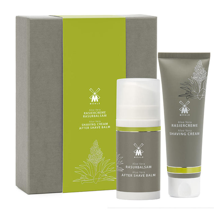 Muhle Shave Care Aloe Vera Set With Shaving Cream & Aftershave