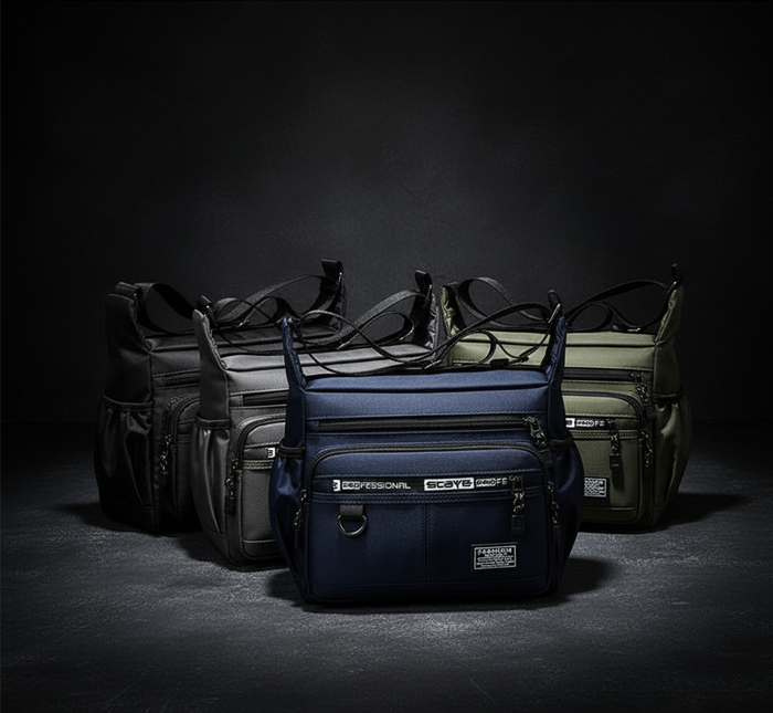 Multi-Pocket Crossbody Bag for Work & Travel