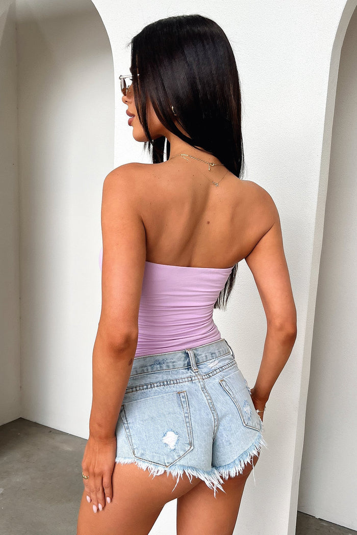 Myah Bandeau Top - Lilac