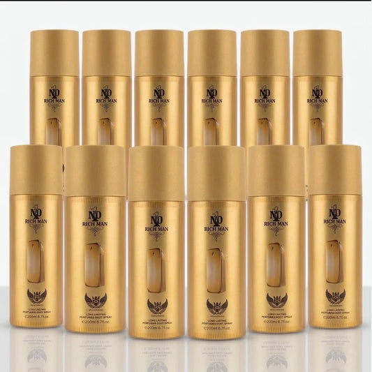 No. 1 Rich Man Long Lasting Perfumed Body Spray for Men - 200ml (6.7 fl. oz.) - Affordable Fragrance Dupe