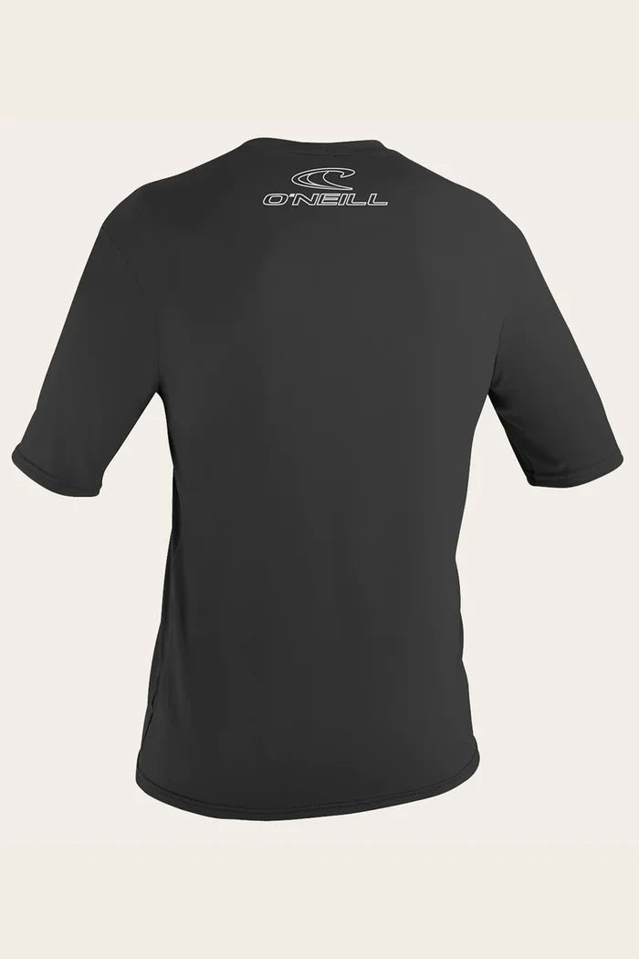 O'Neill Basic Skins Short Sleeve Sun Shirt Rash Vest - Black