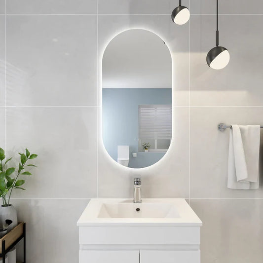 Ovian Back Lit LED Mirror 450*900mm Three Lights