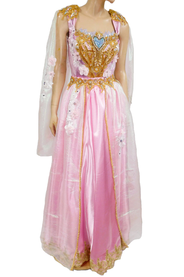 Pastel Crystal Princess Medieval Renaissance Ball Gown Dress Skirt with Corset