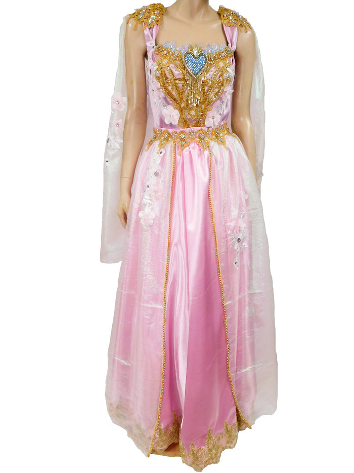 Pastel Crystal Princess Medieval Renaissance Ball Gown Dress Skirt with Corset