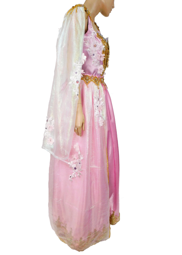 Pastel Crystal Princess Medieval Renaissance Ball Gown Dress Skirt with Corset