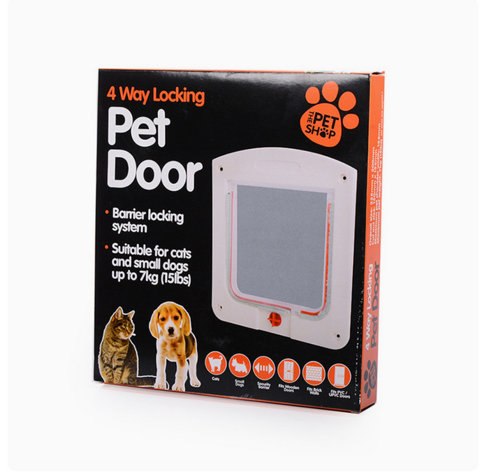 Pet Safe Cat Dog Door Hole Control Free In and Out Two-Way Adjustment