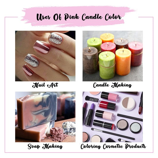 Pink candle color Uses