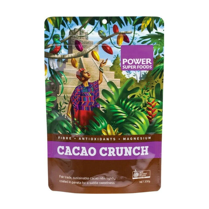 POWER SUPER FOODS Cacao Crunch (Sweet Cacao Nibs) - 200g - L'Organic
