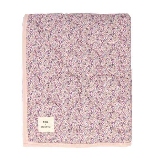 Quilted Blanket - Organic Cotton - Liberty Collection - Eloise - Blush