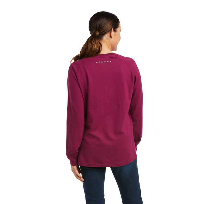 REBAR COTTON-STRONG LONG-SLEEVE T-SHIRT - 500-Purple | Ariat 10037435