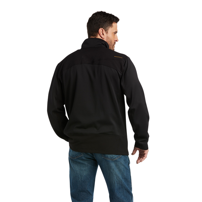 REBAR DRI-TECH FLEECE FULL-ZIP HYBRID JACKET - 001-Black | Ariat 10037599