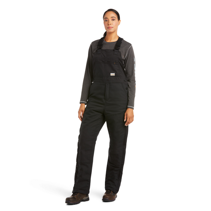 REBAR DURACANVAS INSULATED BIB OVERALL - 001-Black | Ariat 10036669