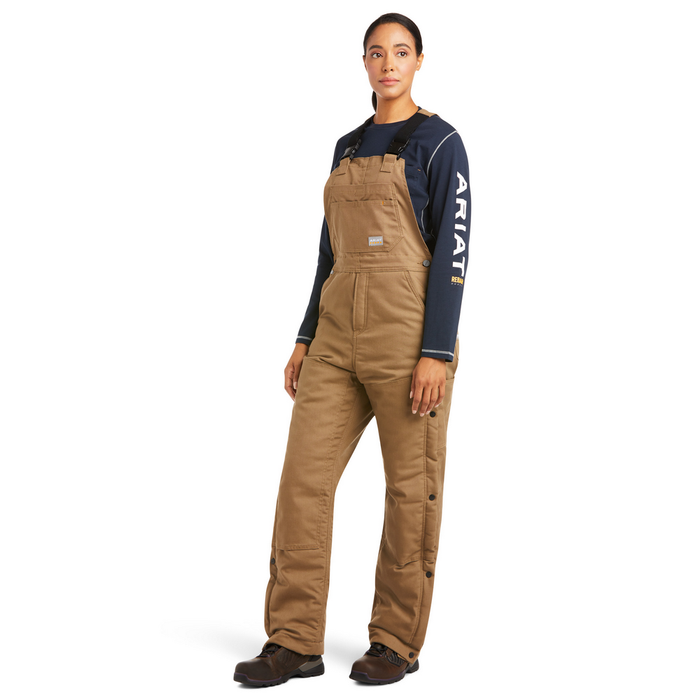REBAR DURACANVAS INSULATED BIBERALL - 250-Beige/Khaki | Ariat 10036685