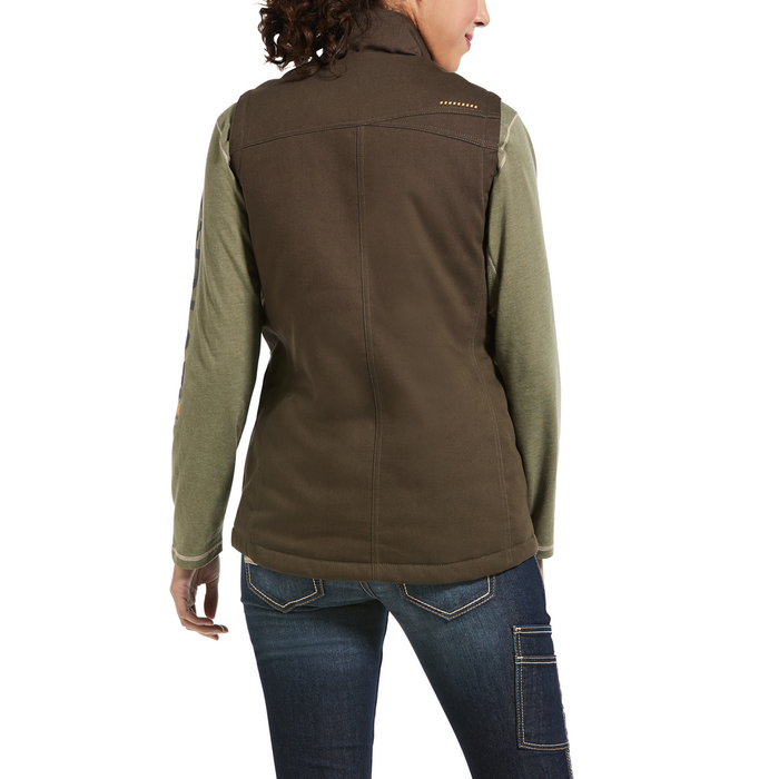 REBAR DURACANVAS INSULATED VEST - 200-Brown | Ariat 10032920