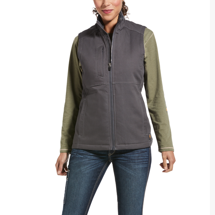 REBAR INSULATED DURACANVAS VEST - 020-Gray | Ariat 10032919