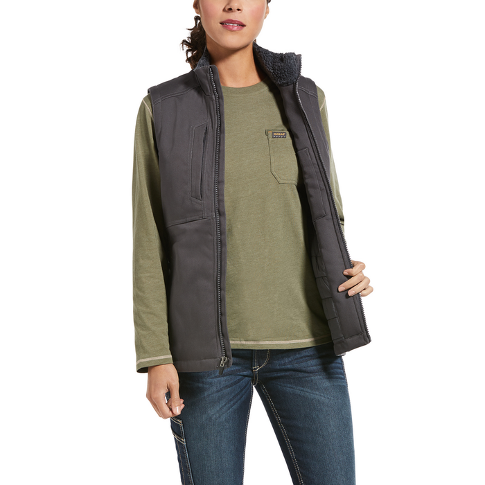 REBAR INSULATED DURACANVAS VEST - 020-Gray | Ariat 10032919