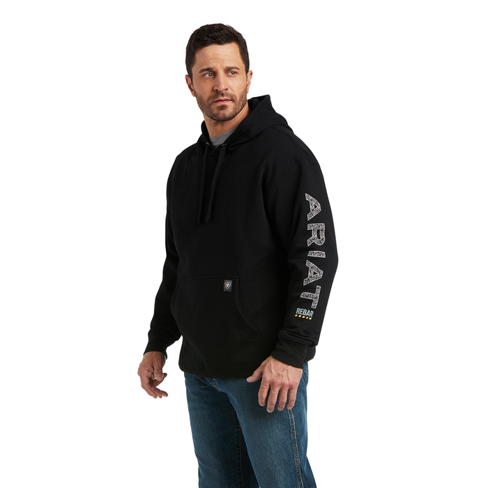 REBAR ROUGHNECK SWEATSHIRT - 001-Black | Ariat 10037616