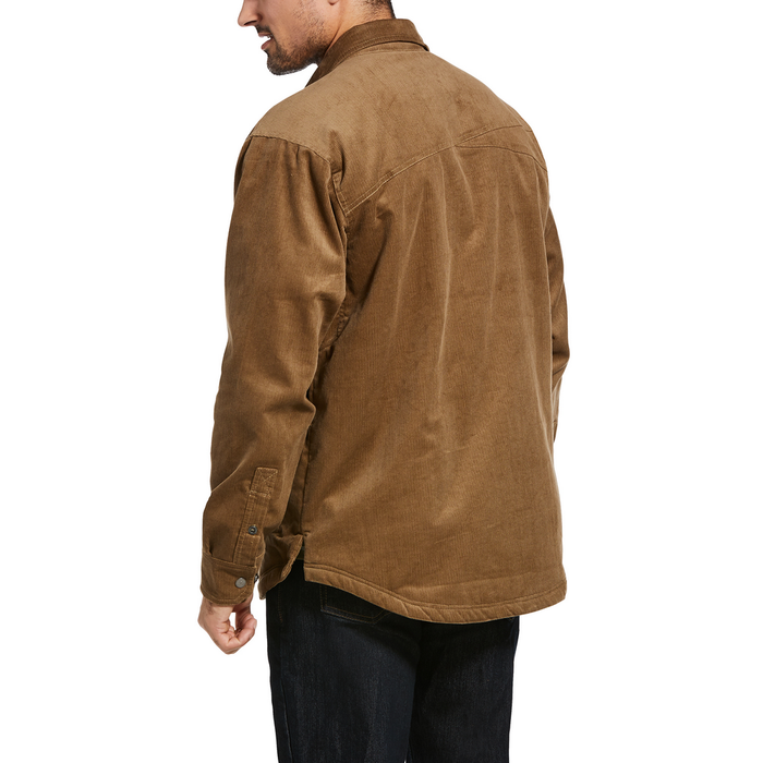 REBAR SHERPA-LINED CORDUROY SHIRT JAC - 250-Beige/Khaki | Ariat 10032977