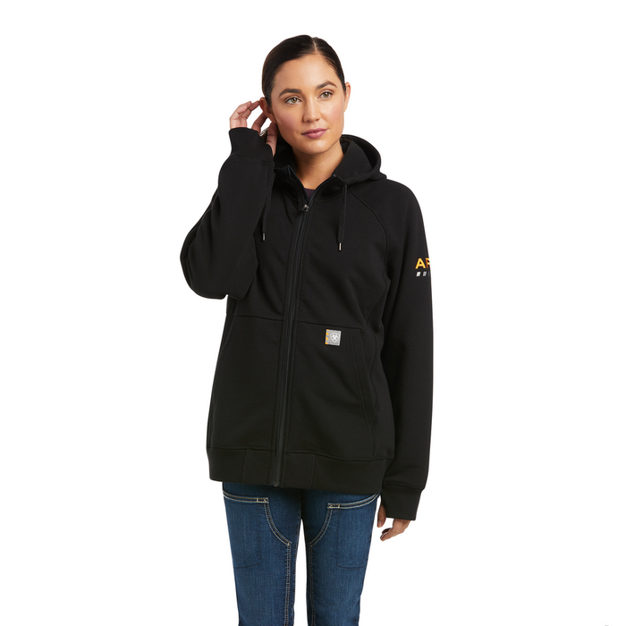 REBAR THERMIC INSULATED FULL-ZIP HOODIE - 001-Black | Ariat 10037482