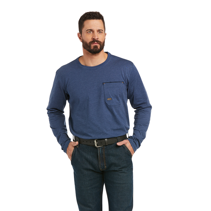 REBAR WORKMAN FULL COVERAGE TEE - 020-Gray | Ariat 10037012