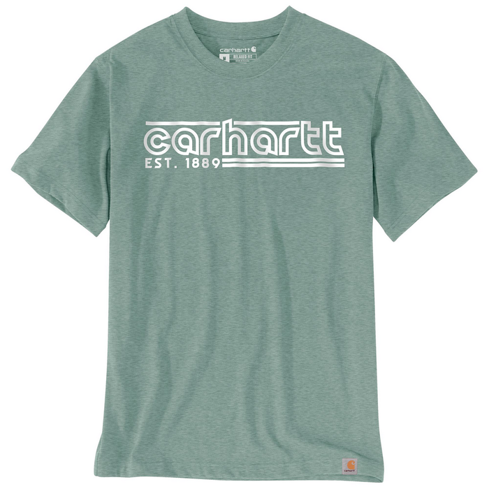 Relaxed Fit Lightweight Short-Sleeve Logo Graphic T-Shirt - GI1-Patina Heather | Carhartt 106538