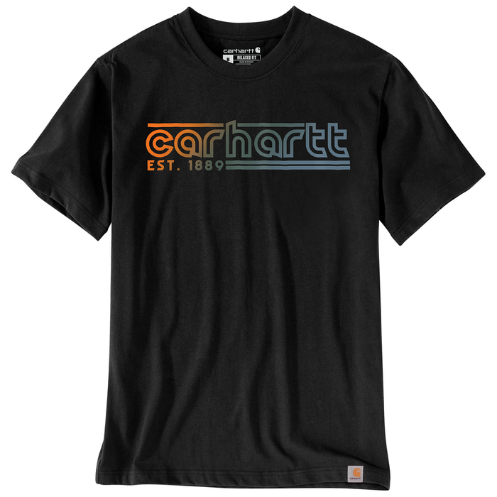Relaxed Fit Lightweight Short-Sleeve Logo Graphic T-Shirt - N04-Black | Carhartt 106538