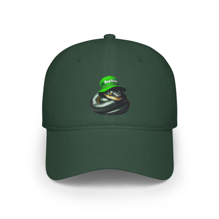 Repticon Low Profile Baseball Cap w/ Black Snake