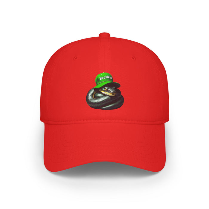 Repticon Low Profile Baseball Cap w/ Black Snake