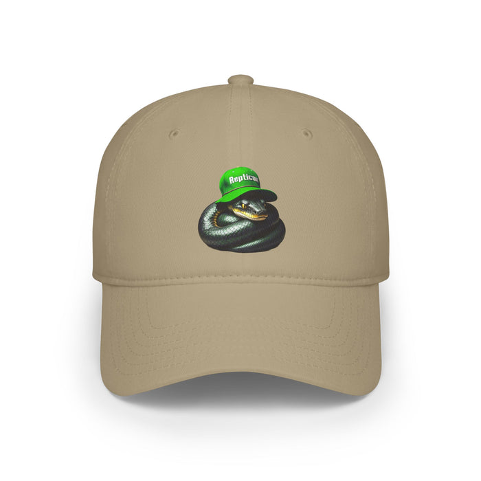 Repticon Low Profile Baseball Cap w/ Black Snake
