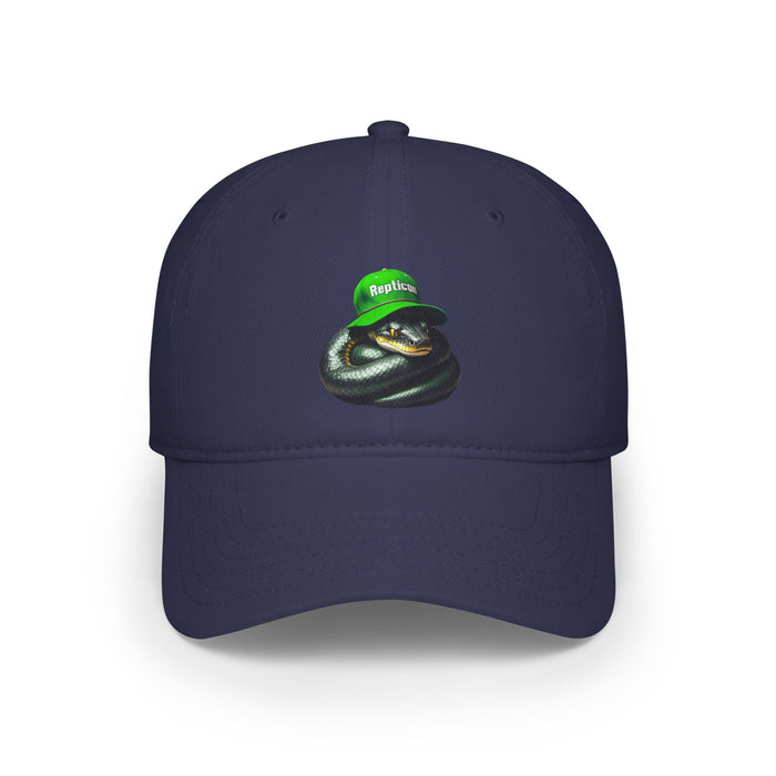 Repticon Low Profile Baseball Cap w/ Black Snake