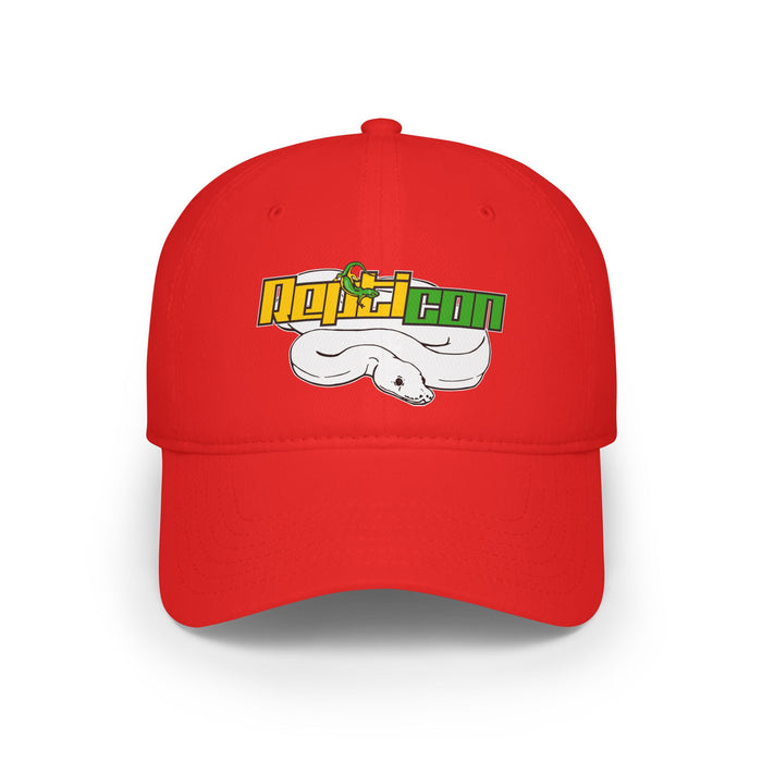 Repticon Low Profile Baseball Cap w/ White Ball Python