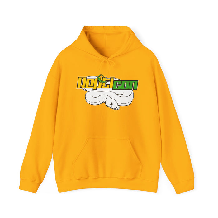 Repticon Men's Heavy Blend™ Hooded Sweatshirt w/ White Ball Python
