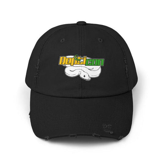 Repticon Unisex Distressed Cap w/ White Ball Python