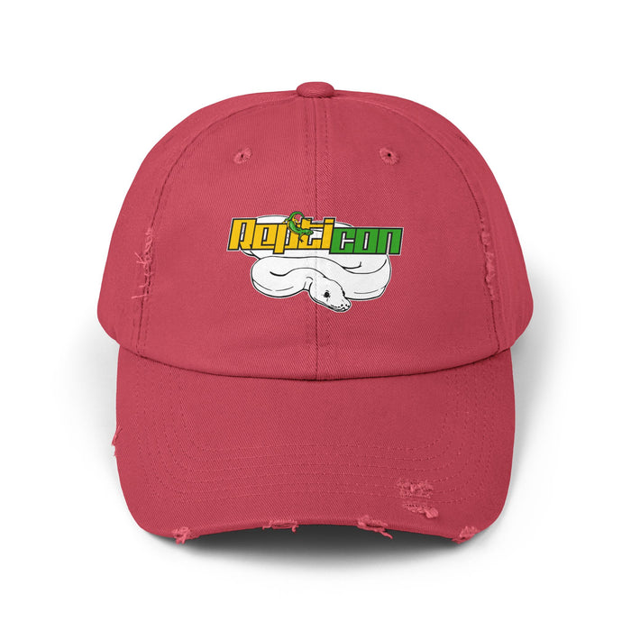 Repticon Unisex Distressed Cap w/ White Ball Python