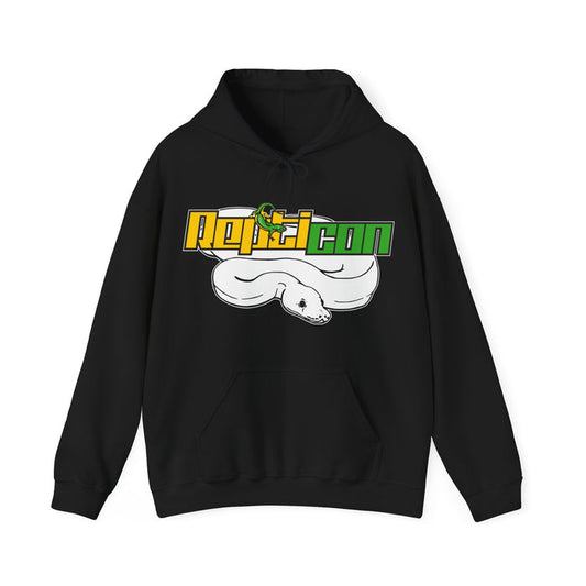 Repticon Unisex Heavy Blend™ Hooded Sweatshirt w/ White Ball Python