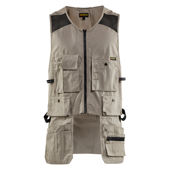 RIP STOP KANGAROO MESH VEST - 2700-Stone | Blaklader 31151330