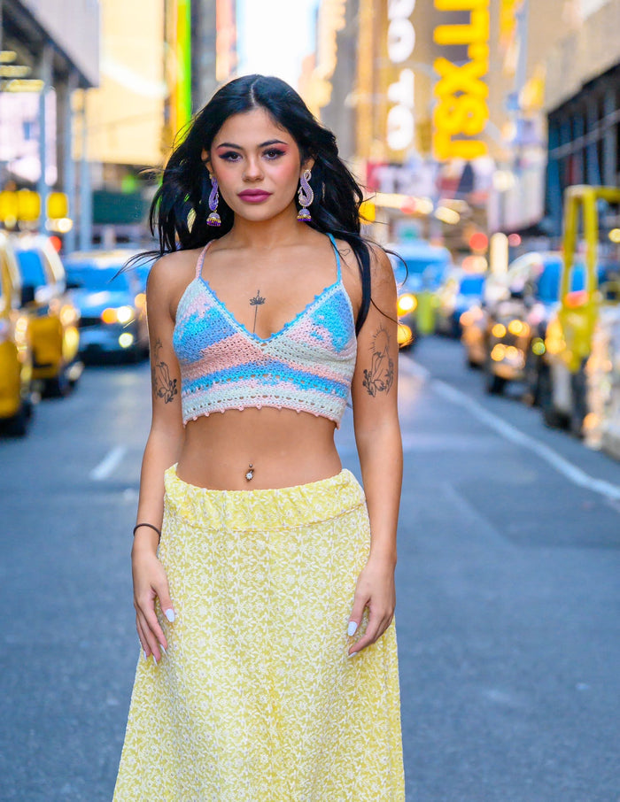 Ruchi's Handmade Crochet Multi Colored Bralette