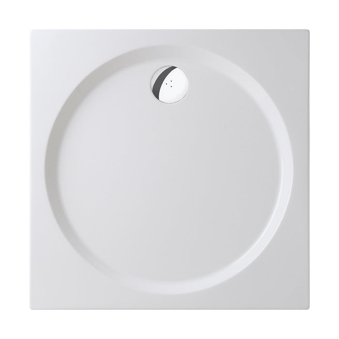 Shower Tray - Square Series Side Hole Option 2 Side Upstand