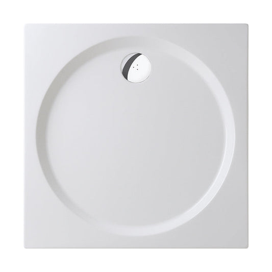 Shower Tray - Square Series Side Hole Option 2 Side Upstand