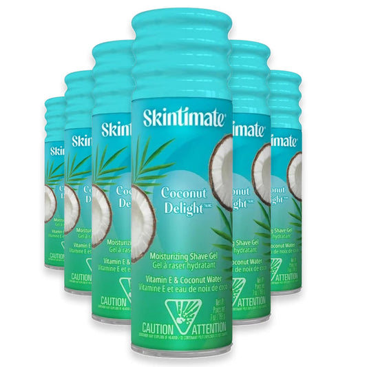 Skintimate Coconut Delight Moisturizing Shave Gel - 7 oz - 6 Pack