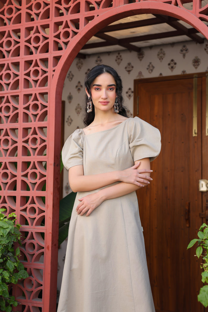 Soft Mocha Cotton Flex Dress