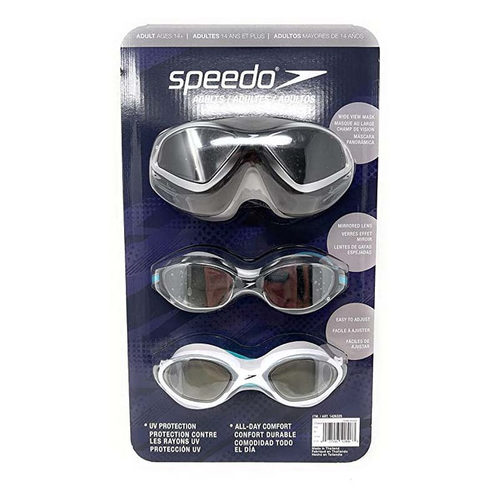 Speedo Unisex Adult Swim Goggles and Mask, 3-pack - Shoppers-kart.com