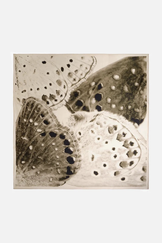 Square scarf in Silk Charmeuse - Ocelli (Pre-order)