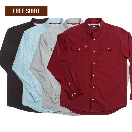Stockyard Long Sleeve 4 for 3 - Maroon, Light Grey, Ice Blue, Coffee