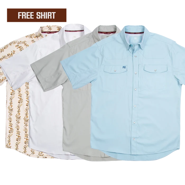 Stockyard Short Sleeve 4 for 3 - Ice Blue, Light Grey, White, High Cotton