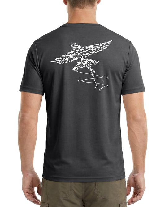 Sun Shirt for Men Short Sleeve, UPF 50+ UV Protection Fishing T-Shirt, Graphic Quick Dry Rash Guard Tee for Swim