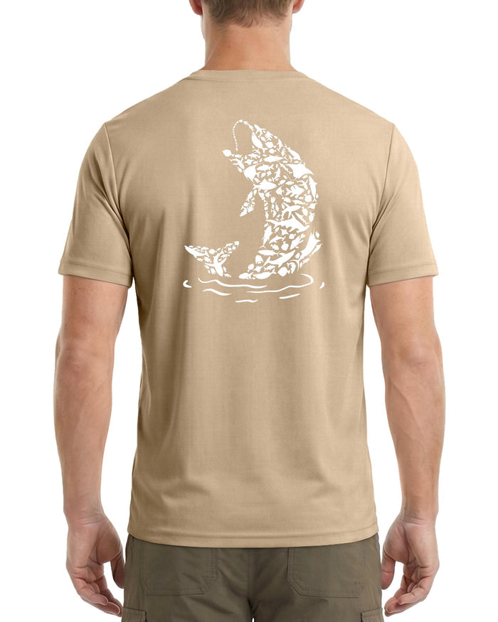 Sun Shirt for Men Short Sleeve, UPF 50+ UV Protection Fishing T-Shirt, Graphic Quick Dry Rash Guard Tee for Swim