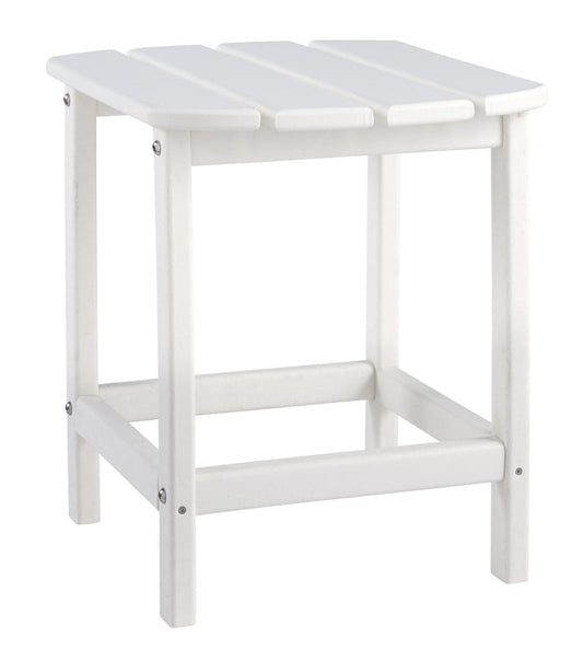 Sundown Treasure P011-703 White Rectangular End Table