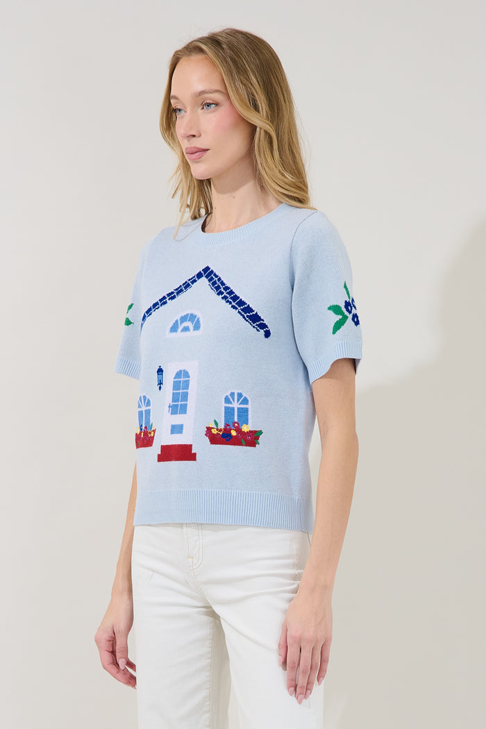 Sweet Home Short Sleeve Sweater