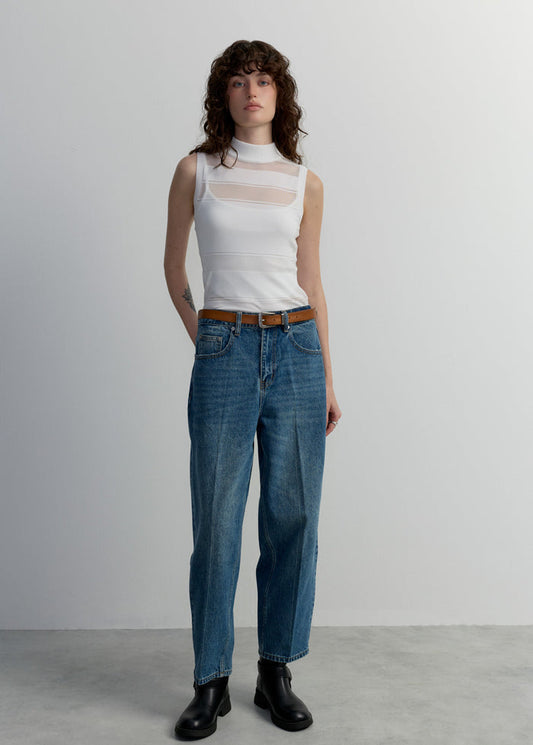 TAPERED FIT JEANS
